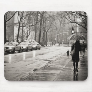 New York City - regnerischer Tag in Greenwich Mousepad