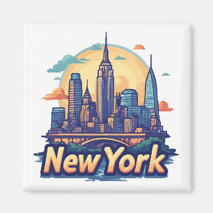 🗽 New York City Reise Andenken Magnet