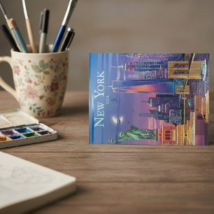 New York City Reise-Postkarte Feiertagspostkarte