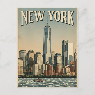 New York City Reise-Postkarte Postkarte