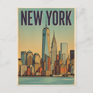 New York City Reise-Postkarte Postkarte