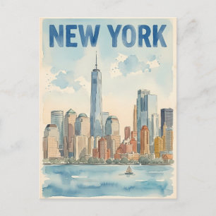 New York City Reise-Postkarte Postkarte