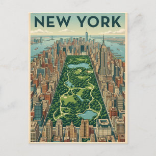New York City Reise-Postkarte Postkarte