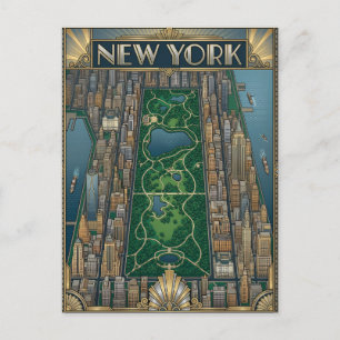 New York City Reise-Postkarte Postkarte
