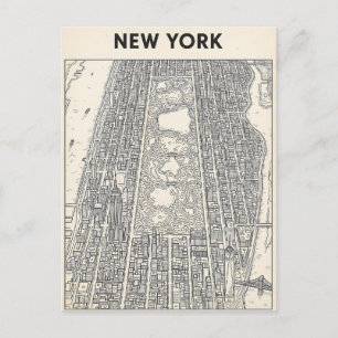 New York City Reise-Postkarte Postkarte