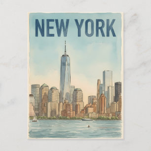New York City Reise-Postkarte Postkarte