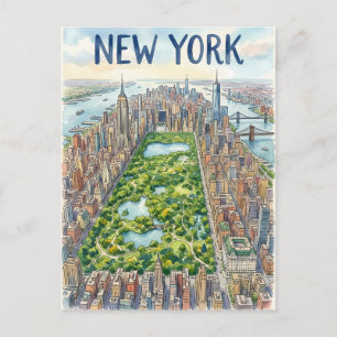 New York City Reise-Postkarte Postkarte