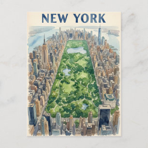New York City Reise-Postkarte Postkarte