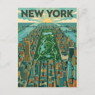 New York City Reise-Postkarte Postkarte