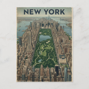 New York City Reise-Postkarte Postkarte
