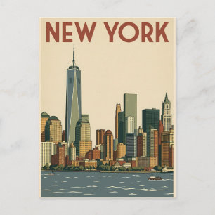 New York City Reise-Postkarte Postkarte