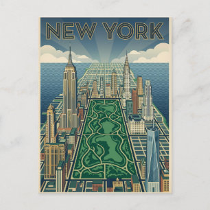 New York City Reise-Postkarte Postkarte