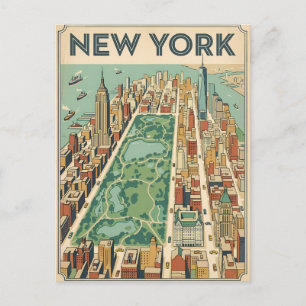 New York City Reise-Postkarte Postkarte