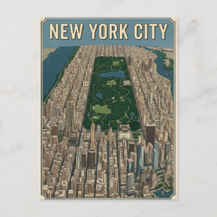 New York City Reise-Postkarte Postkarte