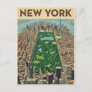 New York City Reise-Postkarte Postkarte