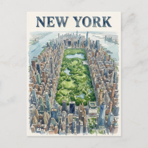 New York City Reise-Postkarte Postkarte