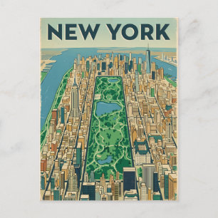 New York City Reise-Postkarte Postkarte