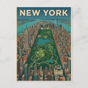 New York City Reise-Postkarte Postkarte