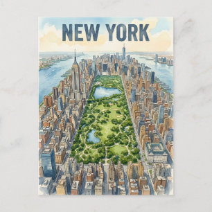 New York City Reise-Postkarte Postkarte