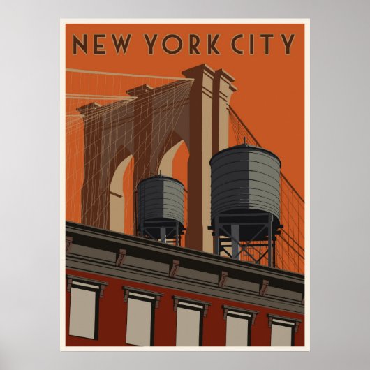 New York City Reiseplakat Poster (Vorne)