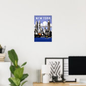 New York City Reiseplakat Poster (Heimbüro)