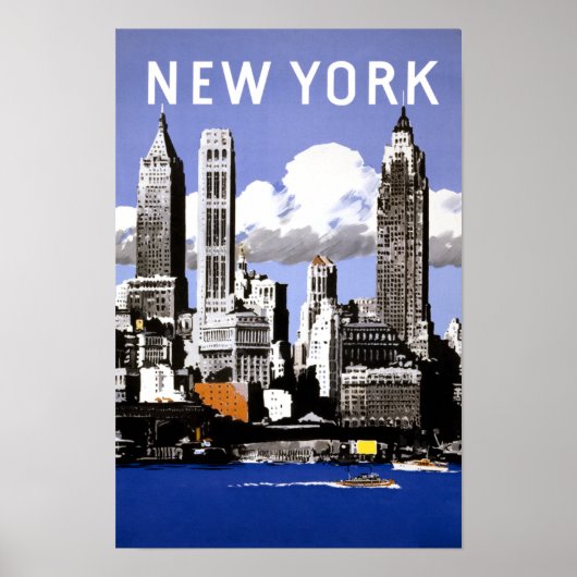 New York City Reiseplakat Poster (Vorne)