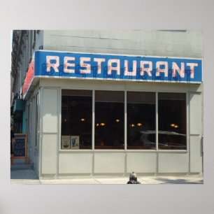 New York City Restaurant Diner - UWS Manhattan Poster