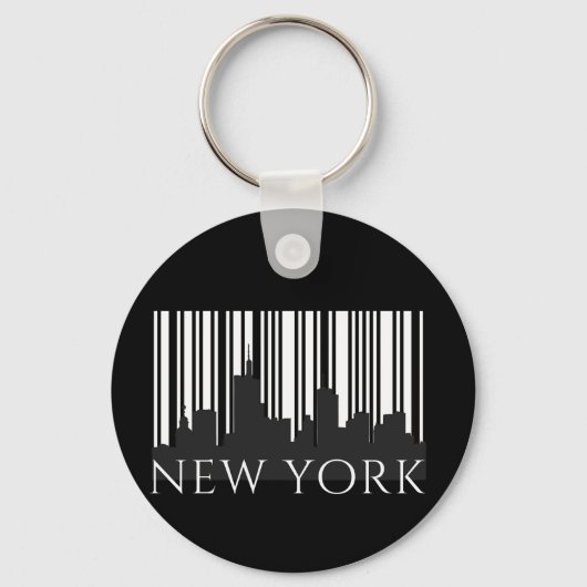 New York City Retro Skyline Graphic - Urban Street Schlüsselanhänger (Vorderseite)