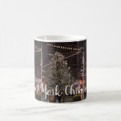 New York City Rockefeller Center Weihnachtsbaum Kaffeetasse (Mittel)
