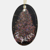 New York City Rockefeller Center Weihnachtsbaum Keramik Ornament (Links)