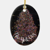 New York City Rockefeller Center Weihnachtsbaum Keramik Ornament (Vorne)