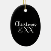 New York City Rockefeller Center Weihnachtsbaum Keramik Ornament (Hinten)