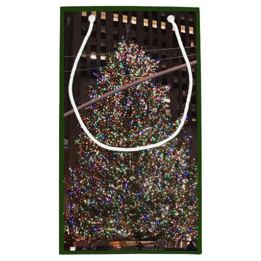 New York City Rockefeller Center Weihnachtsbaum Kleine Geschenktüte (Rückseite)