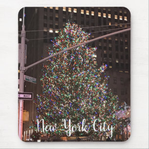 New York City Rockefeller Center Weihnachtsbaum Mousepad
