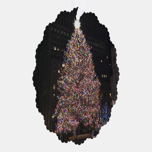 New York City Rockefeller Center Weihnachtsbaum Ornament Karte (Rechts)