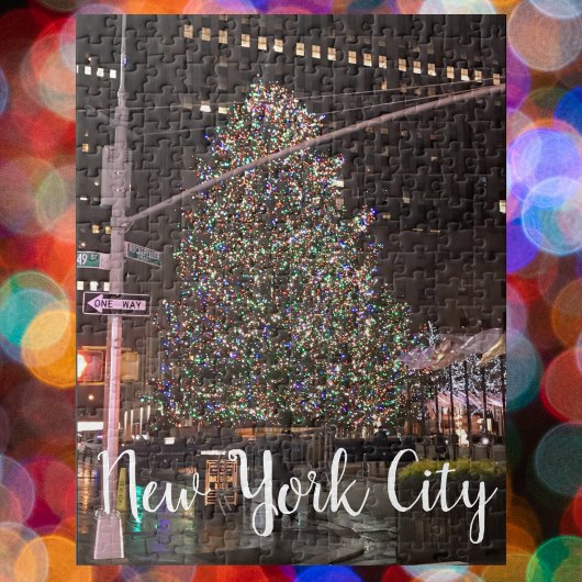 New York City Rockefeller Center Weihnachtsbaum Puzzle