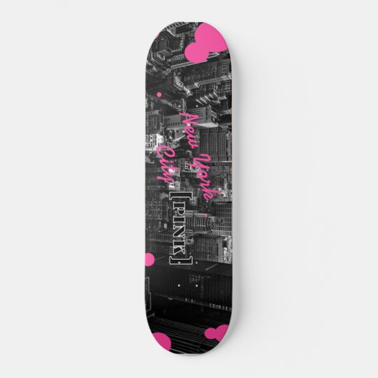 New York City [Rosa] Skateboard (Vorderseite)