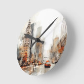 New York City Runde Wanduhr (Winkel)