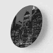 New York City Runde Wanduhr (Winkel)