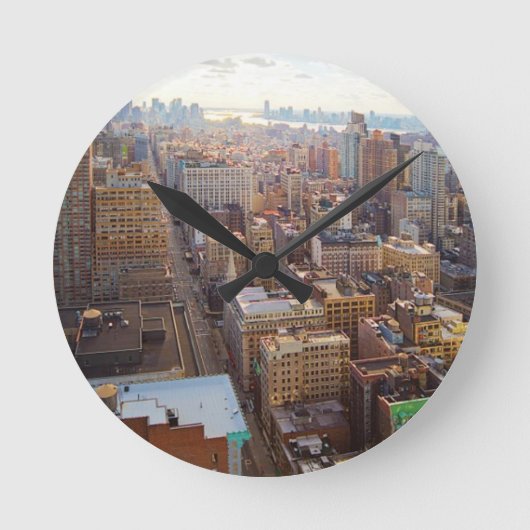 New York City Runde Wanduhr (Vorderseite)