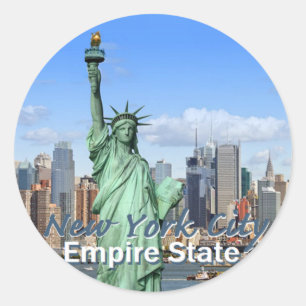 New York City Runder Aufkleber