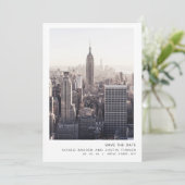 New York City Save the Date (Stehend Vorderseite)