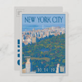 New York City | Save The Date Ankündigungspostkarte (Vorne/Hinten)