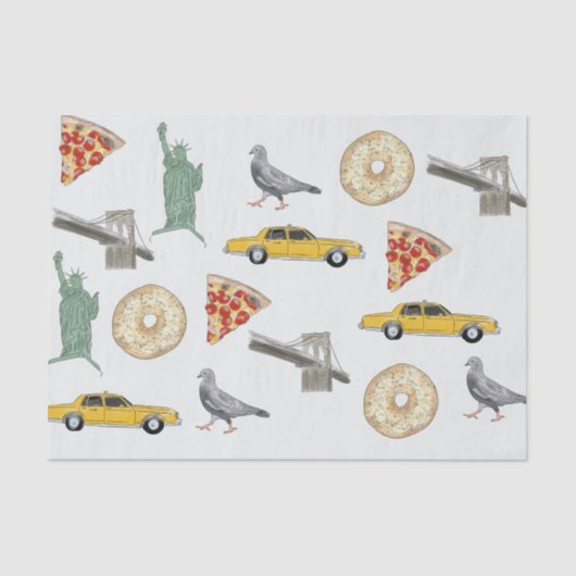 New York City Seidenpapier (Vorderseite)