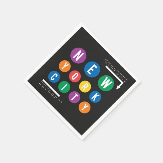 New York City Serviette (Ecke)
