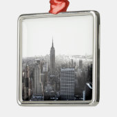 New York City Silbernes Ornament (Links)