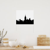 New York City Silhouette Pop Art Poster (Küche)