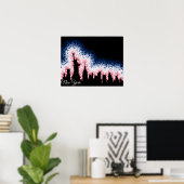 New York City Silhouette Poster (Heimbüro)