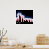 New York City Silhouette Poster (Küche)