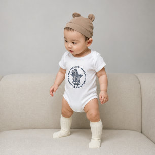New York City Skater Retro Vintage Grafik T-Shirt Baby Strampler